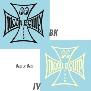 【MOONEYES】MOON Equipped Iron Cross 十字 轉印貼紙 2色 [MQD024]
