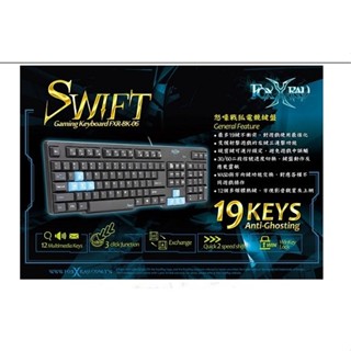 福利品 FOXXRAY 迅急戰狐 電競鍵盤 FXR-BK-06 鍵盤滑鼠組