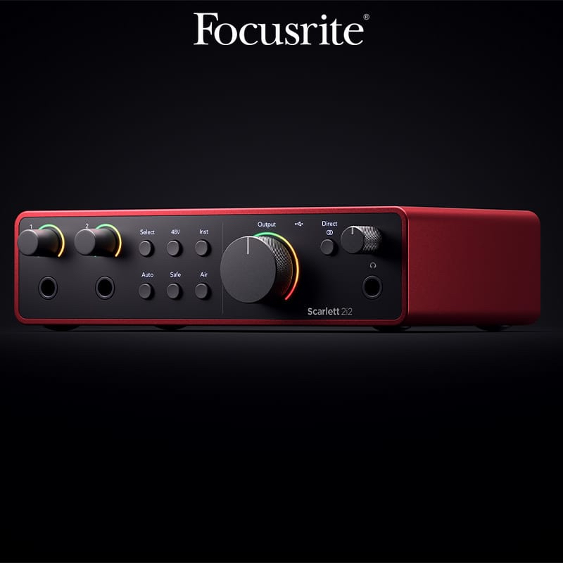原廠全新品 Focusrite Scarlett 4th Gen 2i2 USB 錄音介面 直播介面 Podcast