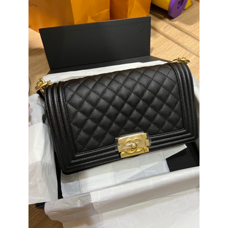 Chanel Boy25荔枝金釦 全新✨✨