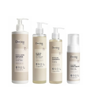 丹麥 Derma Eco 有機大地系列(舒敏保濕乳|私密潔淨慕斯|洗髮乳|潔顏露)