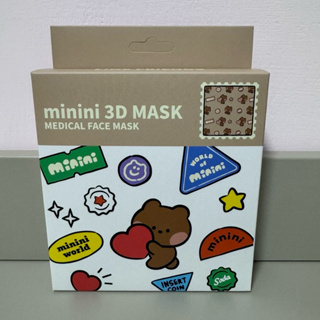 LINE FRIENDS minini selini 3D醫用口罩 立體口罩10片裝/盒