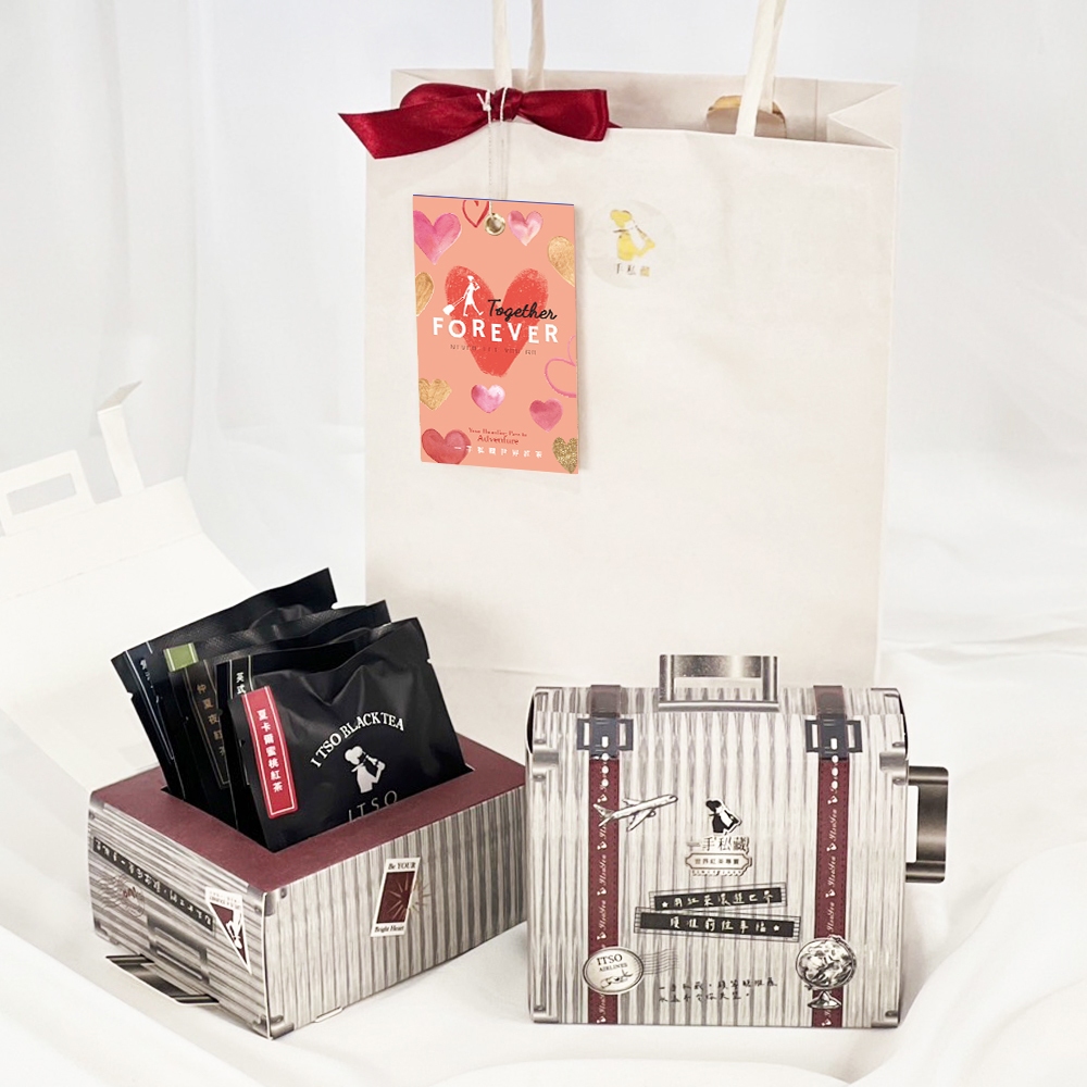 節慶送禮|環遊世界綜合茶包6入/盒(2盒)+紙袋+一張節日卡片