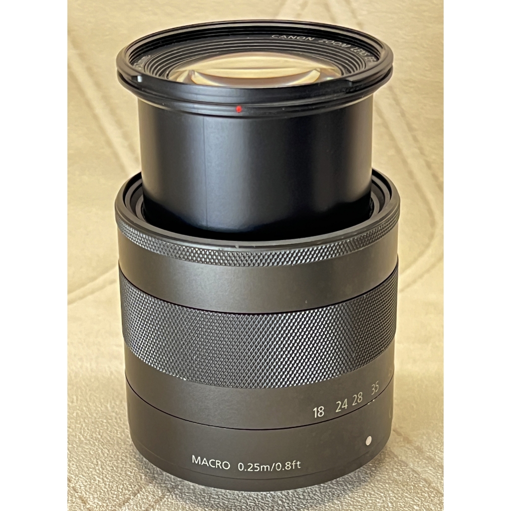 canon  EF-M 18-55mm f/3.5-5.6 佳能相機鏡頭二手保存良好