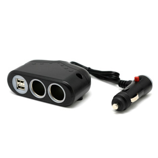 臺灣製 Cliff Top 車用 車充 車用充電器 3.3A 雙孔高速USB + 雙孔點菸器插座 車充擴充 點煙器擴充