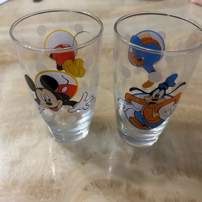 迪士尼杯子 米奇屁股 高飛屁股Disney 經典角色 350ml 玻璃杯 米老鼠 米奇 高飛狗 高飛