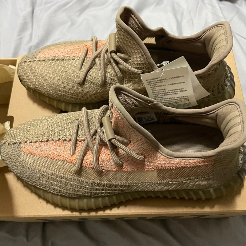 adidas US9 yeezy boost 350 v2 全新FZ5240髒橘 全新台灣公司貨