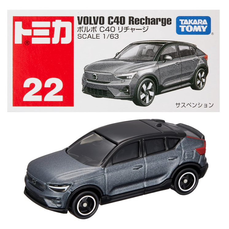 (bear)日本正版現貨 多美 Tomica no.22 Volvo C40 電動車 22 休旅車 紅白盒