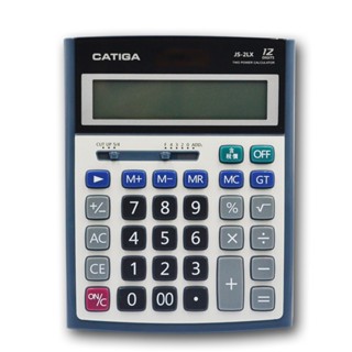 CATIGA 12位元 雙電源大尺寸稅率液晶顯示計算機 桌上型計算機 計算機 稅率計算機 JS-2LX