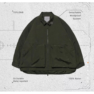 goopi PC-01 "Tech Crinkle" Field Jacket - Olive 教練外套 二手3號