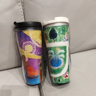 絕版 星巴克隨行杯 香港 城市杯 日本手繪款 Tall 12oz 白色杯蓋