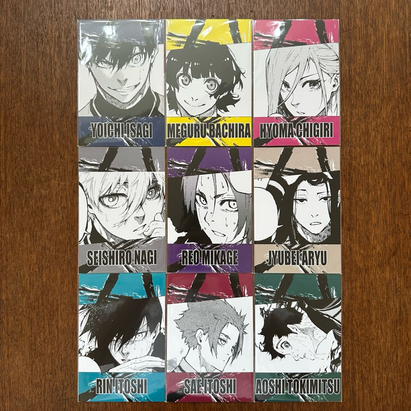 藍色監獄 原畫 特典 明信片 潔世一 蜂樂 千切 凪 誠士郎 玲王 糸師冴 糸師凛 系師冴 系師凜 蟻生 時光