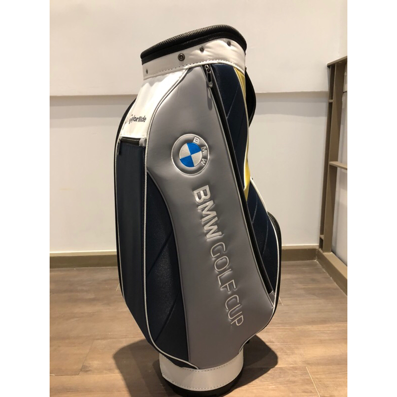 BMW原廠 x Taylormade 聯名 超輕量 高爾夫球袋《白金》