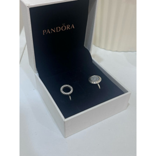 Pandora 全新 圓形 水鑽戒指