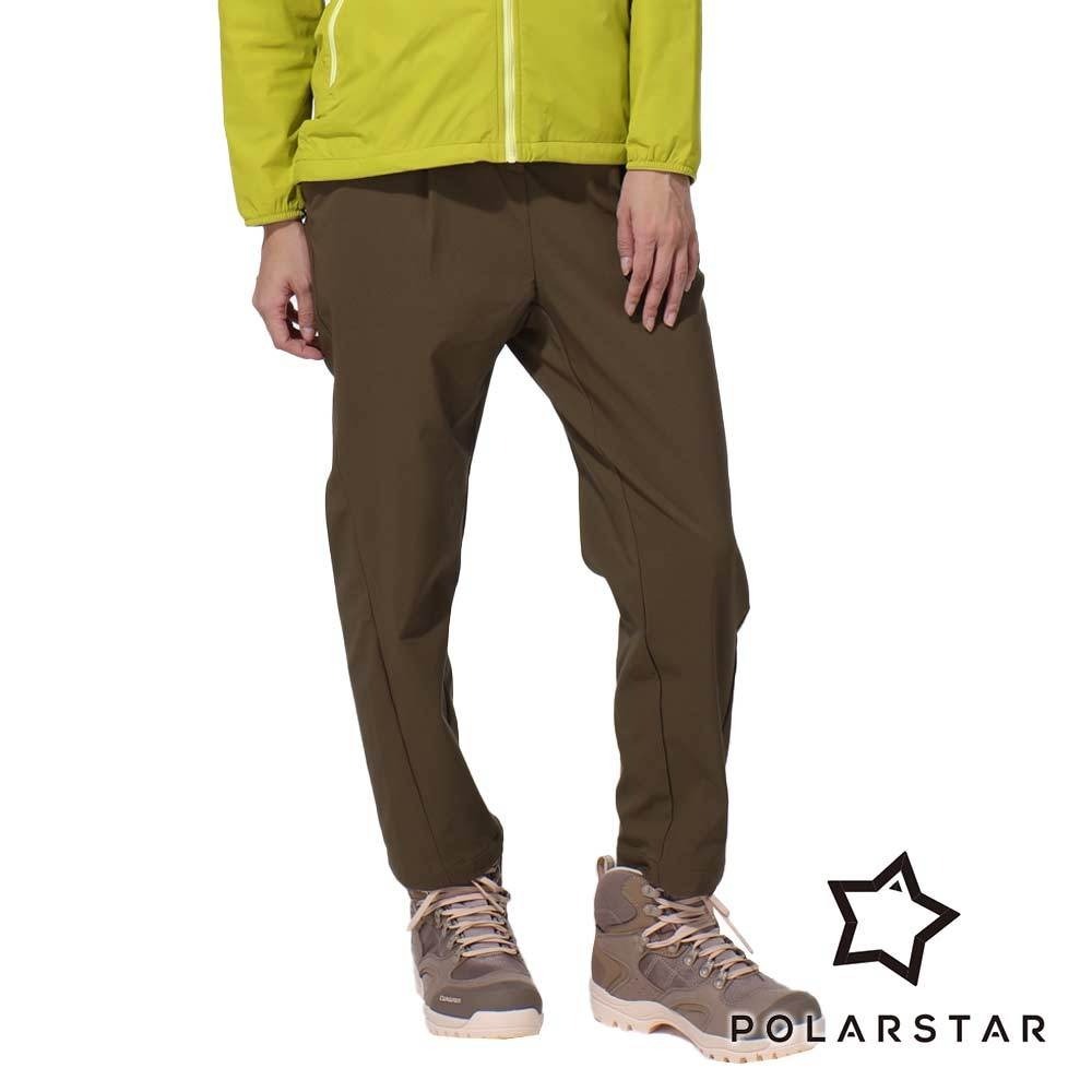 【PolarStar】女內刷毛休閒長褲『綠卡其』P23952