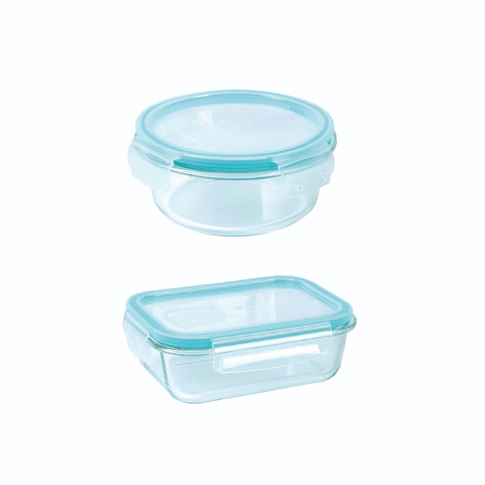 [現貨出清]【Quasi】玻璃耐熱保鮮盒(圓型/長型)《拾光玻璃》微/蒸/烤三用