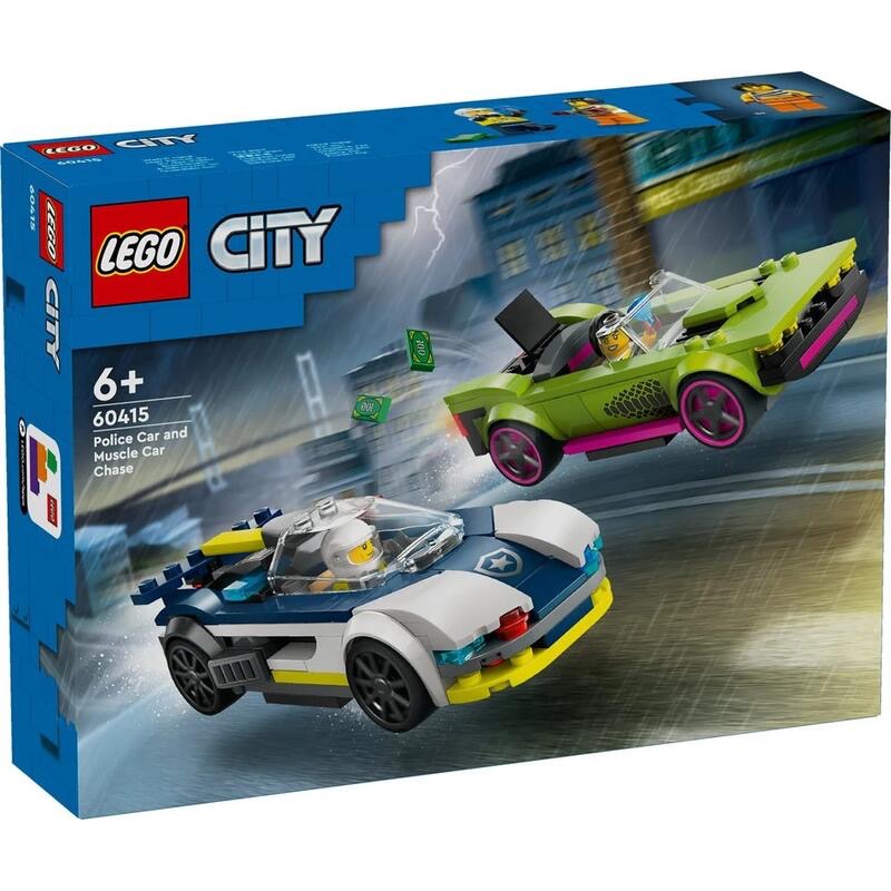 LEGO 60415 City 城市系列 警車和肌肉車追逐戰