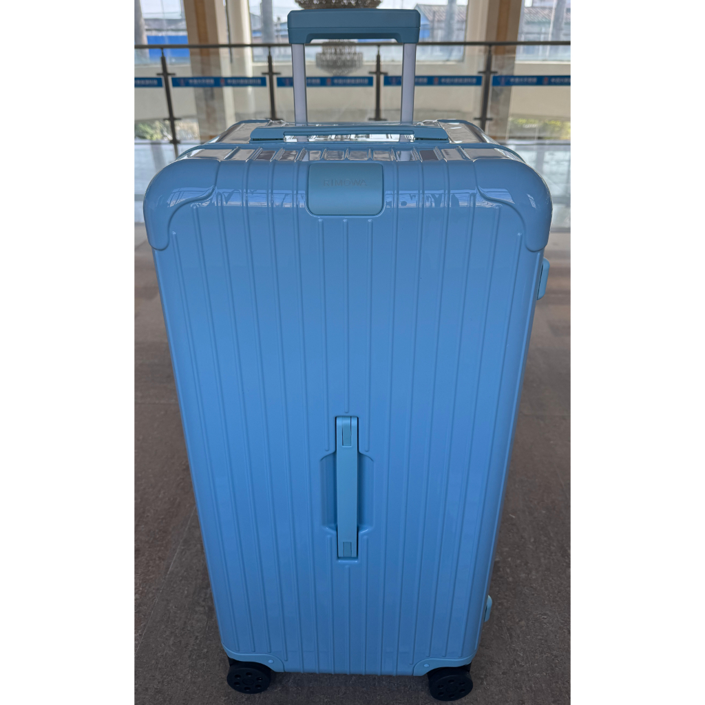 實物拍攝 99新 RIMOWA Essential Trunk Plus 33寸 冰川藍 行李箱 拉桿箱 旅行箱