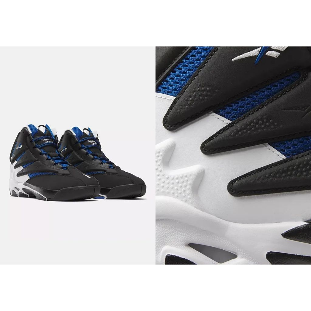 限時特價 南🔥2024 1月 REEBOK THE BLAST 復刻 火焰 黑藍色 籃球鞋 100033876 黑色