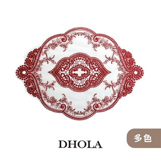 DHOLA｜【多色 - 捲曲藤圓點花邊網紗蕾絲片】DIY素材 手工藝 服飾材料 蕾絲片 朵拉手藝材料店