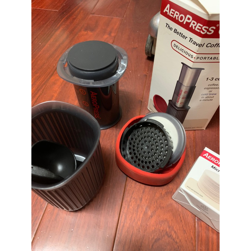 二手 Aeropress 愛樂壓 Go 旅行版 送濾紙  矽膠頭