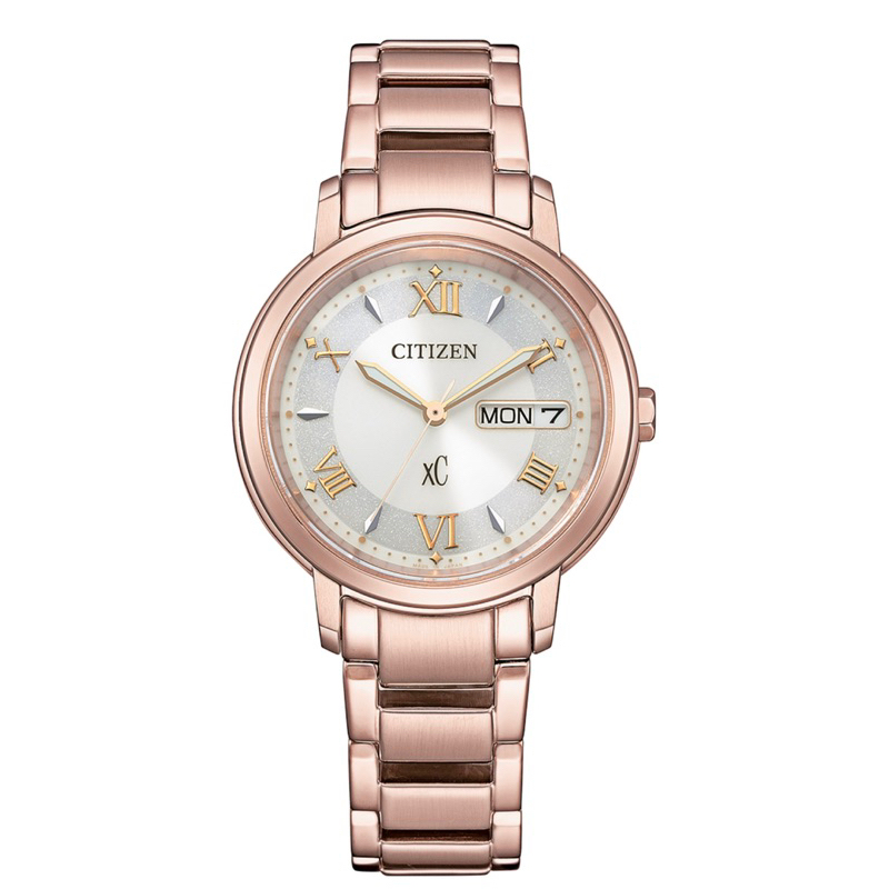 CITIZEN 星辰 XC 亞洲限定 光動能大三針女錶EW2426-62A