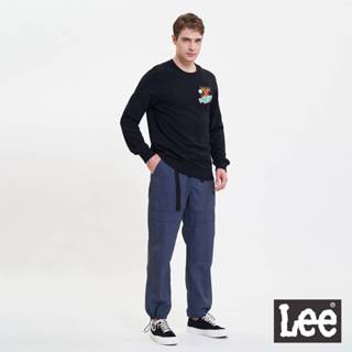 lee 綁帶寬鬆縮口牛仔褲 男 x-line 牛仔藍ll220257453