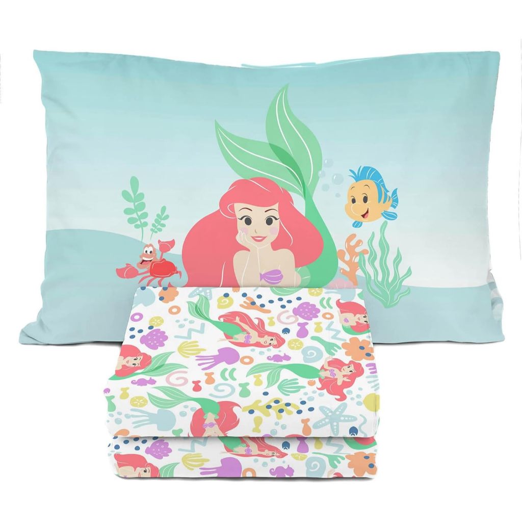 預購❤️空運❤️美國專櫃 迪士尼 小美人魚 Mermaid  棉被 枕頭套 單人 被子 3件 床組 床包 薄被