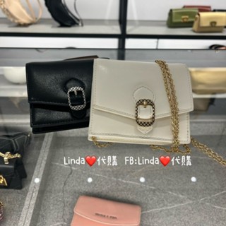 Linda❤️代購 Charles & Keith 小CK 皮帶扣環 黑白 皮夾 短夾 小廢包 CK6-10770622