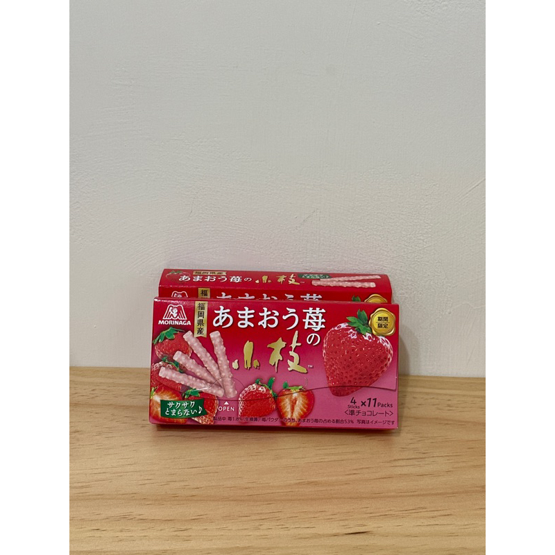 森永 小枝草莓巧克力棒 日本零食