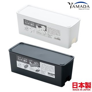 asdfkitty*日本製 YAMADA 延長線收納盒/網路線 訊號線 電線整理盒 集線盒-正版商品