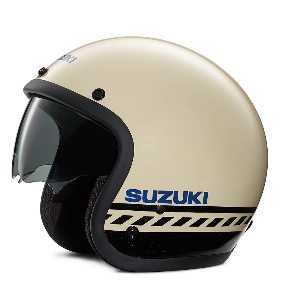 SUZUKI Saluto SUI精品 安全帽  特仕安全帽 自帶遮陽鏡 原廠安全帽 帕瑪森白