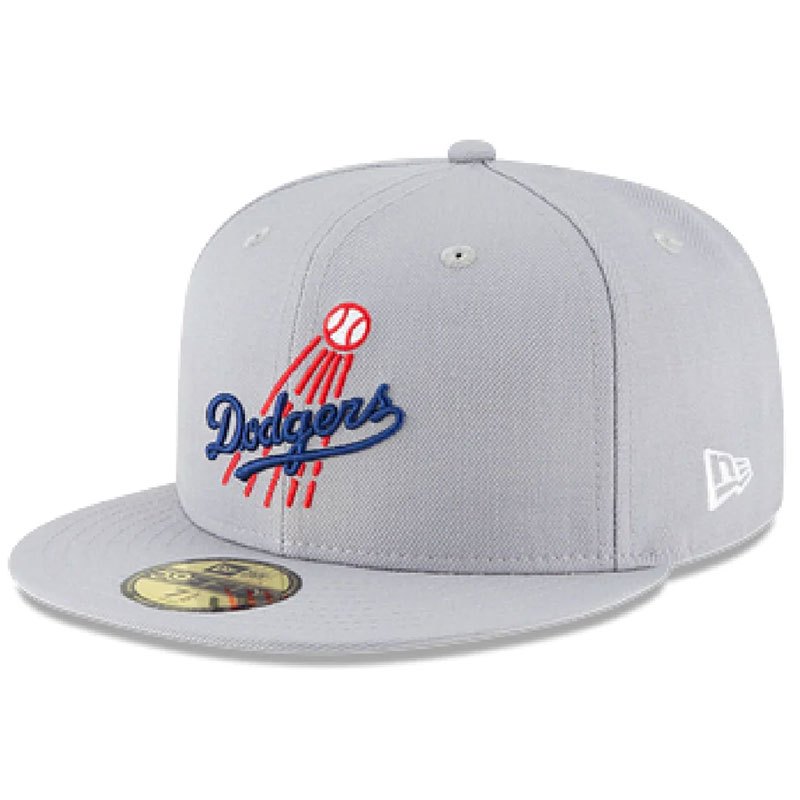 【NEW ERA】11590971 MLB DODGERS COOP WOOL HAT 洛杉磯 道奇 棒球帽 (淺灰色)