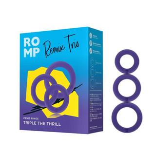 【德國 ROMP】Remix Trio 陰莖環三重奏｜鎖精環 男用環｜抑制套環