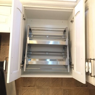 加厚升降拉籃收納得吊櫃下升廚房櫥櫃不銹鋼鋁合金櫥櫃下拉置