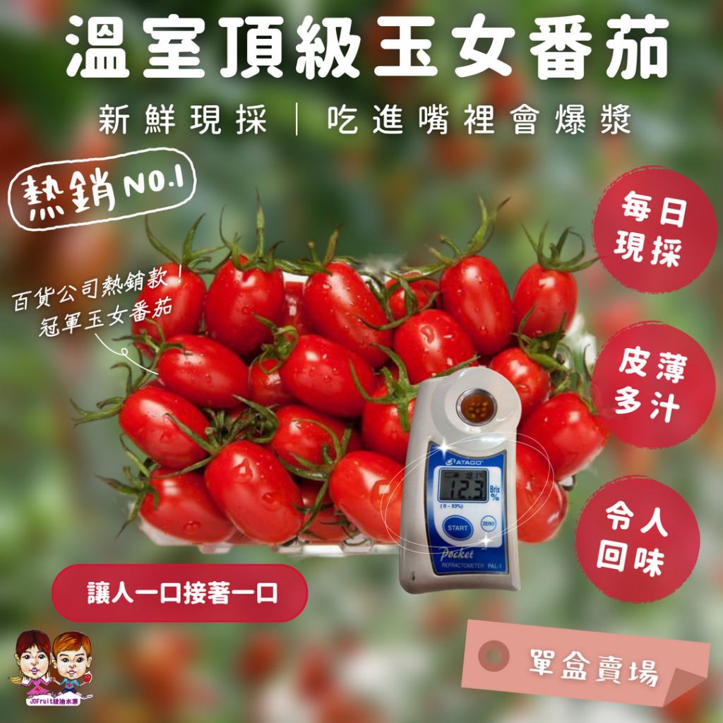 【緁迪水果JDFruit】溫室玉女番茄 冠軍玉女番茄 小番茄 熱銷團購第一 溫室小番茄 溫室栽培番茄 優質水果