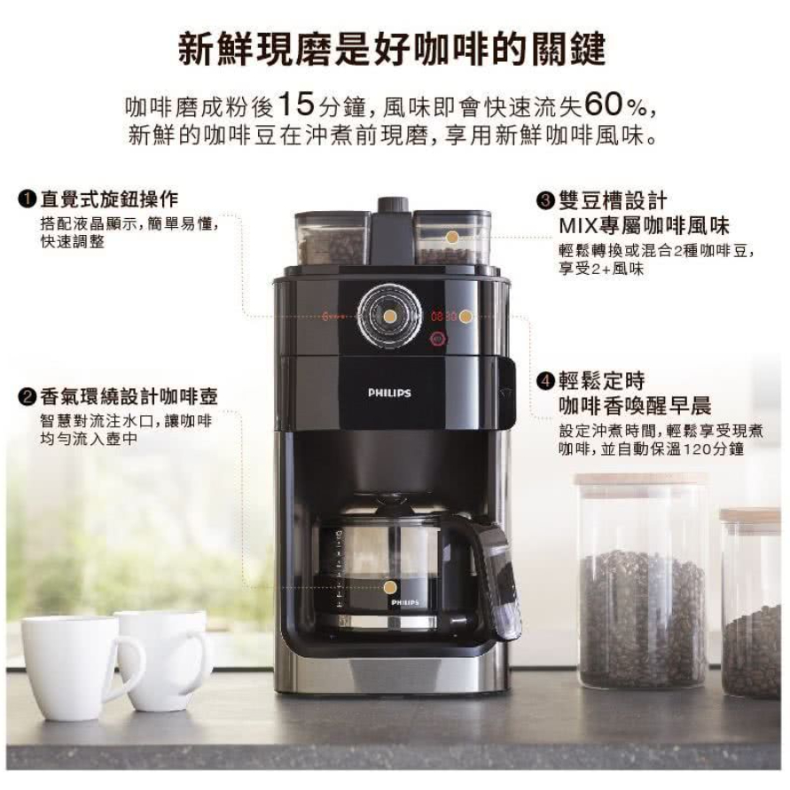 Philips 飛利浦全自動美式研磨咖啡機(HD7762)