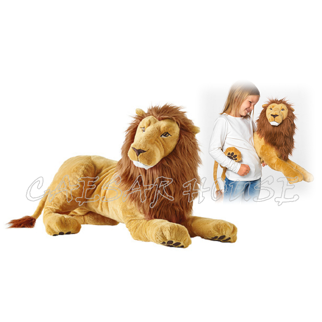 ╭☆亞瑟小棧☆╮【IKEA】DJUNGELSKOG 填充玩具, 獅子抱枕(含枕心)-逼真逗趣-兒童天地 生活樂趣抱枕