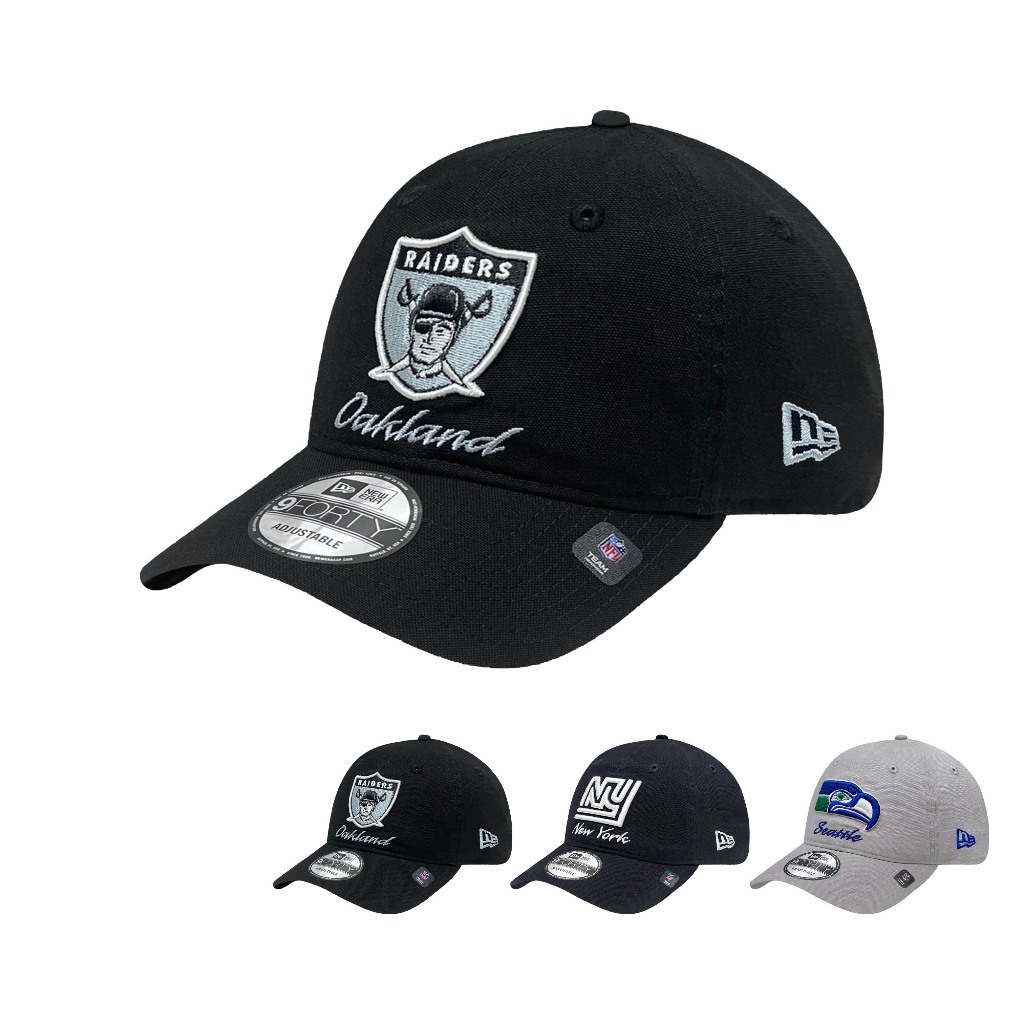 NEW ERA 9FORTY 940UNST NFL 帆布 水洗布 突擊者 巨人 海鷹 美式足球 老帽  【TCC】