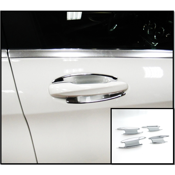 圓夢工廠 Benz 賓士 C253 X253 GLC200 GLC220 GLC250 鍍鉻 車門防刮門碗 內襯保護貼片
