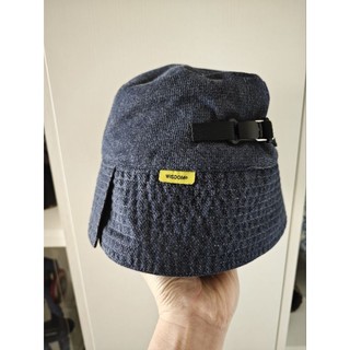 WISDOM Washed Technology Denim Bucket Hat - Navy