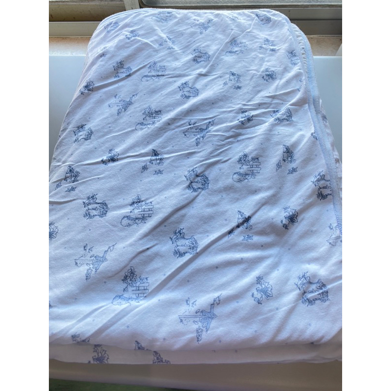 [二手] 百貨專櫃購入 奇哥 彼得兔 天絲棉被 小被蓋 毛毯 藍色 嬰兒被 棉被