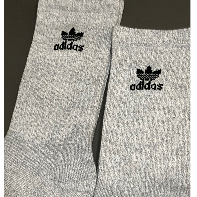 經典潮流襪 中性款 adidas 毛巾運動襪 滑板襪 籃球襪 灰色