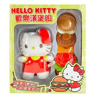 【玩具倉庫】正版 三麗鷗 HELLO KITTY 歡樂漢堡組~內含一隻KITTY玩偶