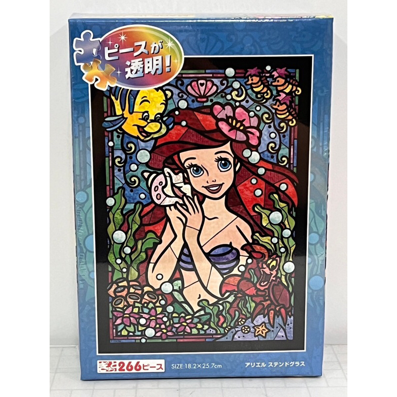 迪士尼 小美人魚艾莉兒 彩色玻璃風 日本製拼圖