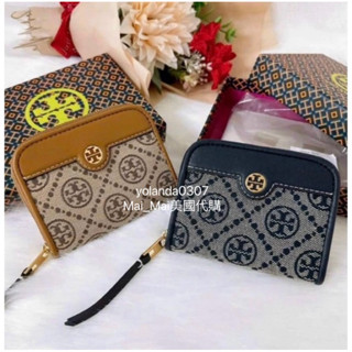 TORY BURCH/TB monogram 提花長夾 提花短夾 長夾 短夾 卡包 零錢包 薄款長夾 薄款短夾 手拿包