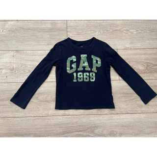 GAP｜小童童裝｜二手薄長袖上衣｜深藍XS號110公分