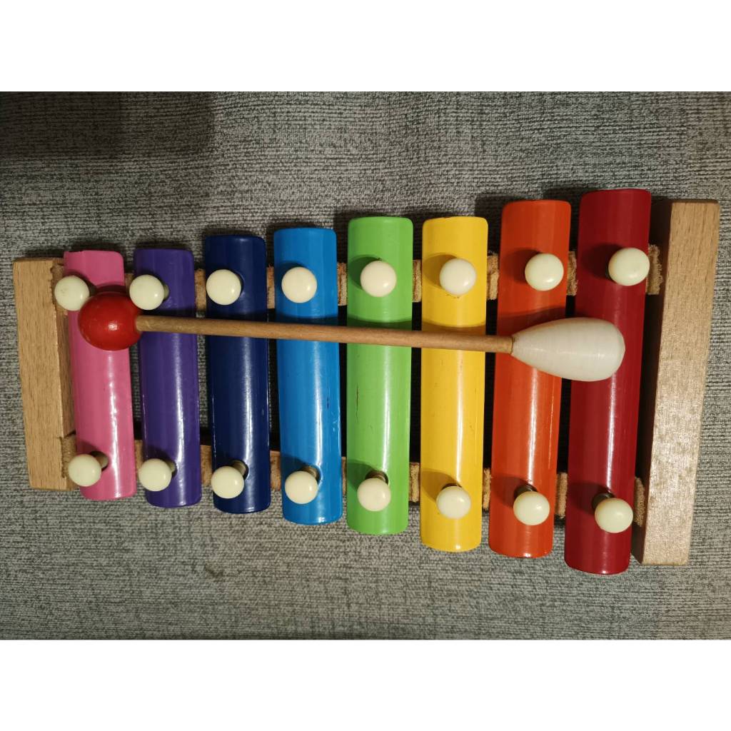 二手幼兒玩具-木製鐵琴