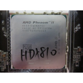 C.AMD CPU-四核心 PHENOM II X4 810 2.6G HDX810WFK4FGI 直購價70