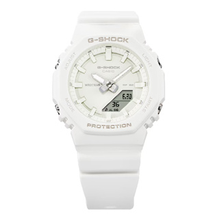 CASIO卡西歐 GMA-P2100-7A ITZY RYUJIN同款纖薄精緻數位指針雙顯腕錶 經典白 40.2mm